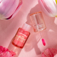 mCaffeine Shades Lip & Cheek Glow Tint | Multipurpose & Blendable | Longlasting Dewy Finish | Hydrating & Nourishing | Highly Pigmented Gel Formula | Lipstick | Blush for Women - Shade: Tulip | 3 ml