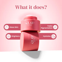 Clayco Hydrating Rice & Sake Sleep Mask 50 ML | Clay Face Mask for Glowing Skin | Japanese Skincare Collagen Mask | Sulfate-Free Vegan Night Cream For Women | Best Skin Care Product For Glass Skin