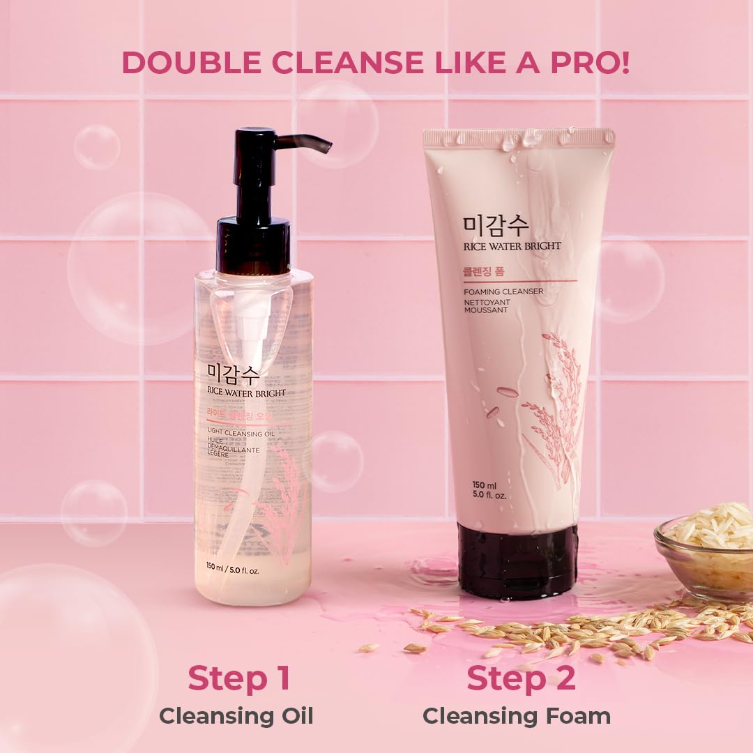 The Face Shop Rice Water Face Wash150 Ml | Face Wash for Glowing Skin | Cleanser for Uneven Skin Tone | Korean Skin Care