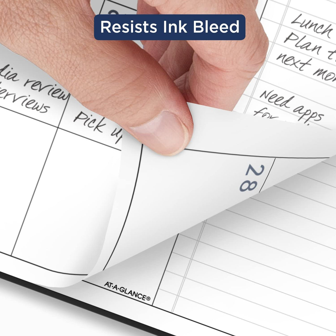 AT-A-GLANCE 2024 Monthly Planner, 9" x 11", Large, Contemporary Lite, Black (7026XL0524)