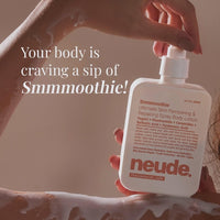 Neude Smmmoothie Body Lotion 250ml– Ultralight, Non-sticky Moisturizer with Ceramide, Lactic Acid, Niacinamide & Hyaluronic Acid for Deep Hydration, Barrier Repair, Dark Spot & Pigmentation Reduction