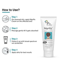 Fixderma Nigrifix Cream for Acanthosis Nigricans with Lactic Acid For Body Parts like Neck, Ankles, Knuckles, Armpits, Thighs & Elbows | Exfoliant 100 gm (Pack of 1)