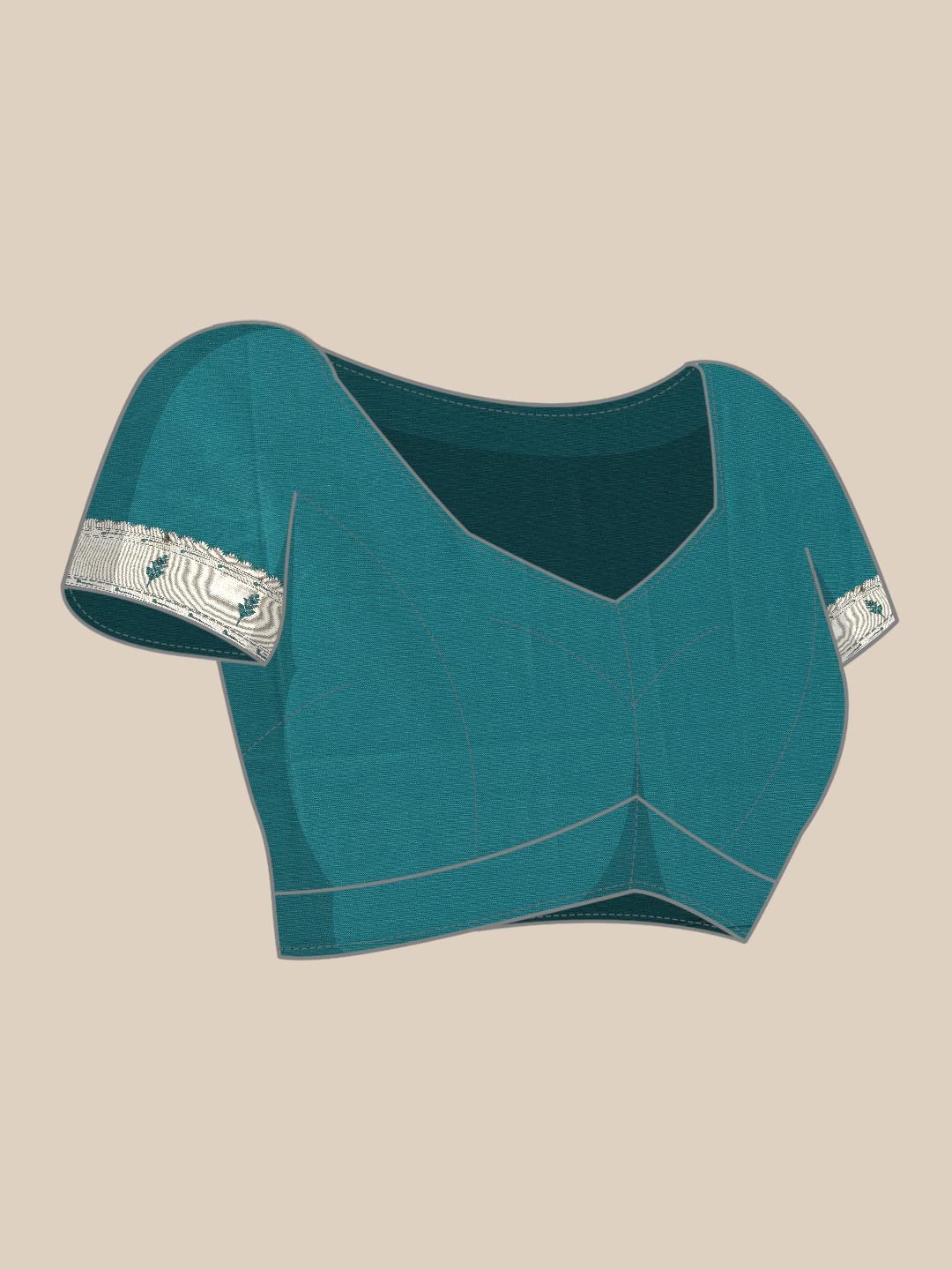 Pandadi Saree Women's  Paithani Silk Saree With Blouse Piece