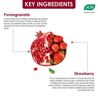Joy Hair Fruits Hairfall Defense Conditioning Shampoo Enriched with Pomegranate & Strawberry, 650 ml