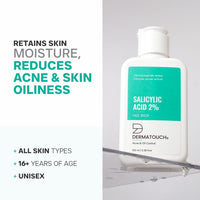 DERMATOUCH Salicylic Acid 2% Face Wash | For Acne & Oil Control | Suitable to All Skin Types | For both Men & Women | 100ML