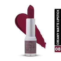 Shryoan Dance Youth Colour Matte Lipstick | 24hr Long Lasting, Velvet Texture, Matte Finish, Easy to Glide and Easy to Use (WALKABOUT)