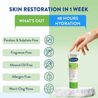 Cetaphil Hydrating foaming Face Wash, Cream to Foam Cleanser 236ml | Niacinamide, Pro-Vitamin B5 & and Aloe for Gentle Cleansing Moisturising Cream for Face & Body, Dry to Normal skin, 80 gm