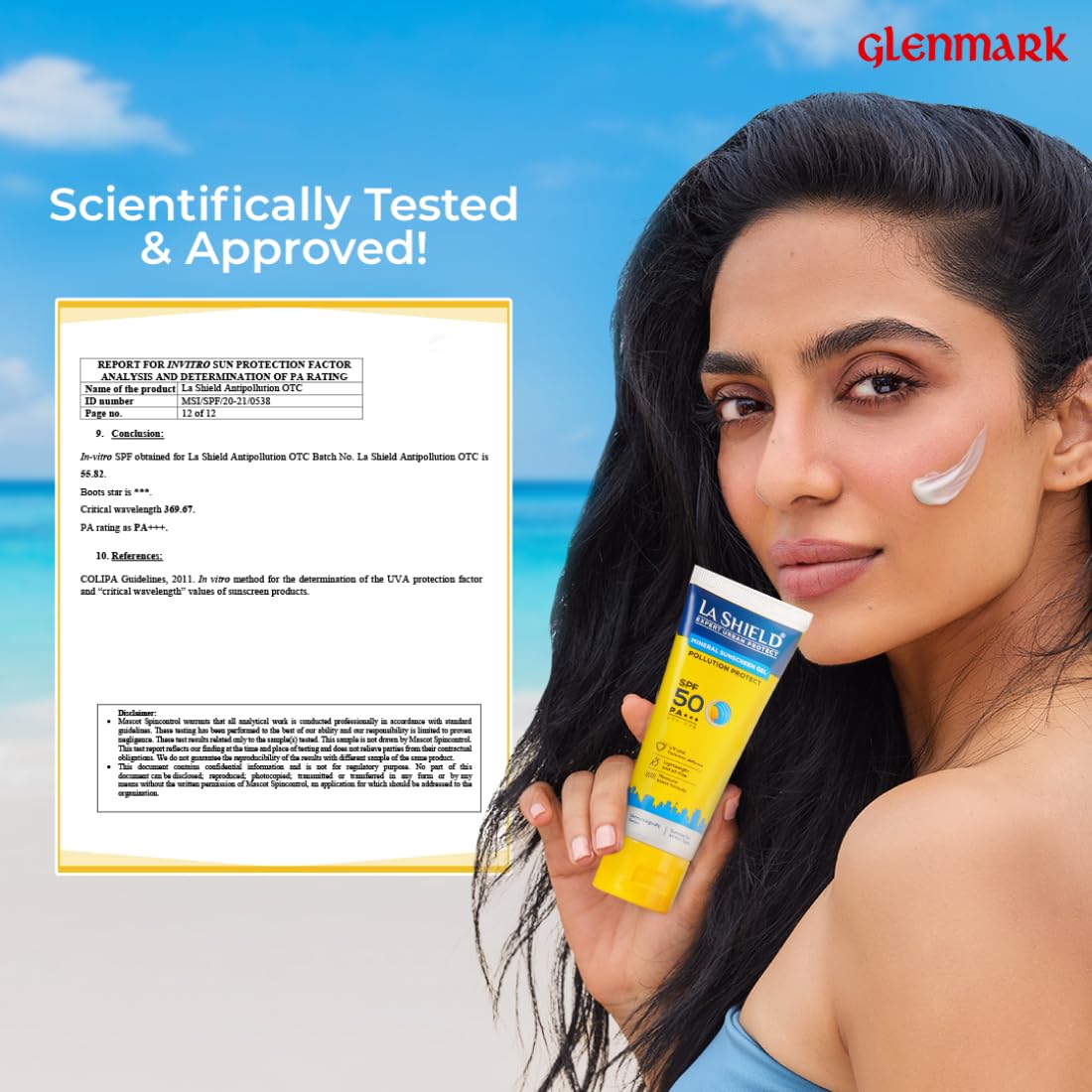 La Shield Pollution Protect SPF 50 Mineral Sunscreen Gel | PA+++ | Lightweight & Oil free | Moisture boost formula | Water resistant| All Skin types |Dermatologist Tested | 50g