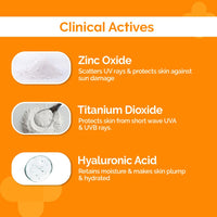 The Derma Co 1% Hyaluronic Tinted Sunscreen For All Skin Types Spf 60 Gel, Pa++++, No White Cast, Lightweight, Broad Spectrum Protection - 30G, Pack Of 1