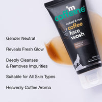 mCaffeine Tan Removal Face Wash for Men & Women (Pack of 2) | Coffee Face Wash for Oily Skin & Normal Skin | Daily Use Face Cleanser for Hot & Humid Weather - 150ml