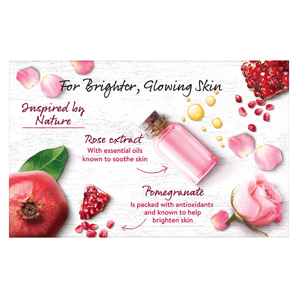 Pears Naturalé Pomegranate Brightening Bathing Soap Bar, 125 g (Pack of 3) & Pears Naturale Nourishing Coconut Water Bodywash, 250 ml