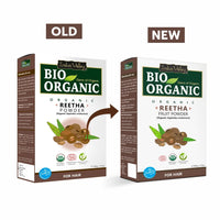 INDUS VALLEY Bio Organic Reetha Powder | Sapindus mukorossi | 100% Organic & Chemical Free Skin Cleanser (100g*2= 200g)