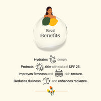 Ashpveda Day Cream with Natural SPF 25, UVA/UVB, PA+++ Sun Protection (30 gm), Ayurvedic Ultra Hydration Radiance Cream with Broad Spectrum Sun protection | Natural Face Cream for Pigmentation, Silky Soft & Brightening Skin