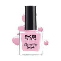 Facescanada Magnet Liquid Eyes Kajal, Waterproof, 24Hrs Long Stay, Smudgeproof, Almond Oil & Vit E Enriched, One Stroke Smooth Glide, Black 0.35G & Faces Splash Glossy Nail Enamel, Viola 41, 8 Ml