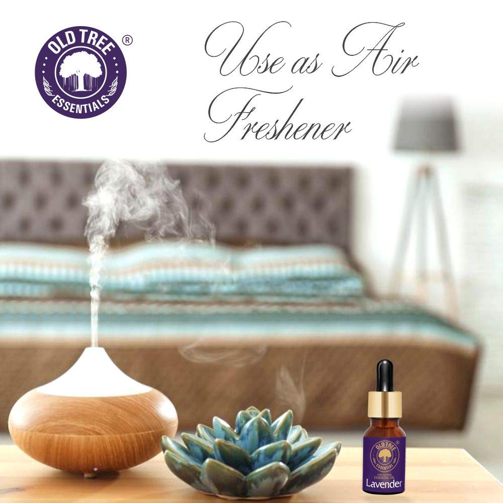 Old Tree Lavender Essential Oil for Home Fragrance (15ml) - Pure & Natural Lavender Oil for Skin, Hair growth, Sleep, Diffuser, Soap Making - Essential Oil with Dropper for Aromatherapy and Relaxation