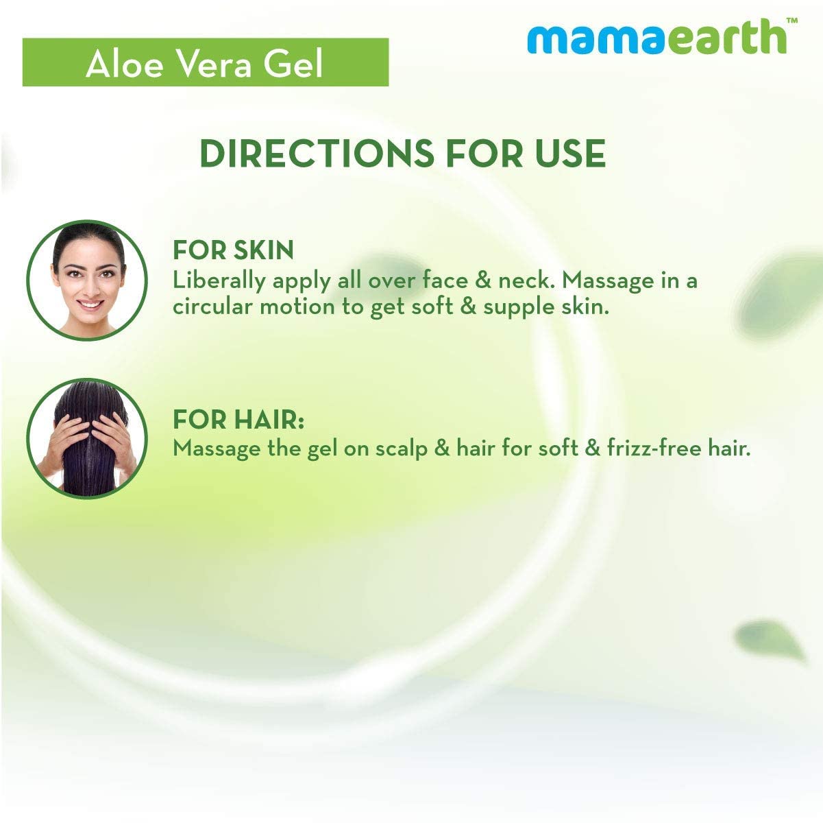 Mamaearth Aloe Vera Gel for Skin & Hair | With Pure Aloe Vera & Vitamin E | Hydrates Skin | Soothes Irritated Skin | Keeps Scalp Healthy | For Men & Women | 300 ml