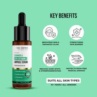 Dr. Sheth's Non-Irritating Ceramide & 15% Vitamin C Ampoule Serum| Reduces Dullness & Dark Spots| Brightens & Repairs Skin Barrier |For Advance Users| 99% Pure Grade Vitamin C |All Skin Types |30 ml