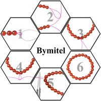 Bymitel 210pcs Natural Crystal Beads Stone Gemstone Round Energy Healing Loose Beads with Stretch Cord for Jewelry Making Bracelets Anklets (Red Tiger's  Eye, 4mm 210pcs) Red Tiger's  Eye