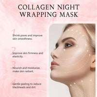 Bio-Collagen Overnight Face Mask | Hydrogel Mask for Deep Hydration, Pigmentation, Anti-Aging & Pore Minimizing | Hyaluronic Acid, Niacinamide, Vitamin E & Centella (TUBE 1)