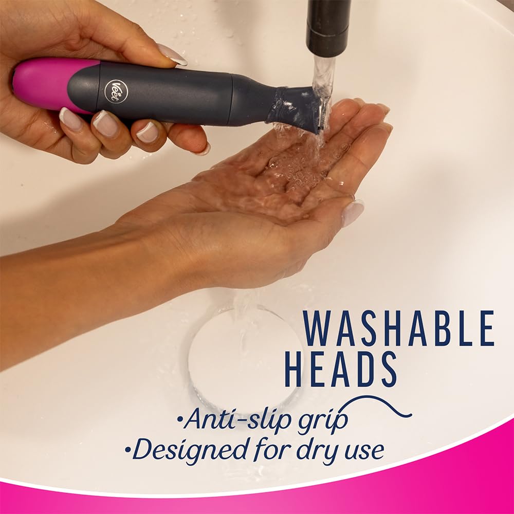 Veet Expert All-in-One Women's Trimmer | Full Body, Bikini, Face & Eyebrow Grooming Trimmer Electric Shaver,Gray