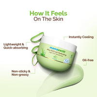 Mamaearth Aloe Refresh Hydrating Light Gel Moisturizer with Aloe Vera & HA 200g | Long-lasting Non-sticky Hydration | Oil-free, Lightweight & Quick-absorbing |Free from Harmful Chemicals |Soothes Skin