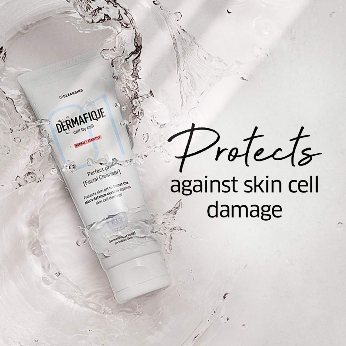 Dermafique Perfect pH Facial Cleanser – 100ml, Gently Remove Impurities, Ultra Mild Facial Cleanser | Soap, Paraben & Alcohol Free | Dermatologist Tested Face Wash