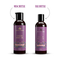 Avimee Herbal Keshpallav Onion Hair Oil | For Long & Strong Hair | With Red, Black, Yellow & Green Onion Seed Oil | Mineral Oil & Fragrance Free | 100 ml