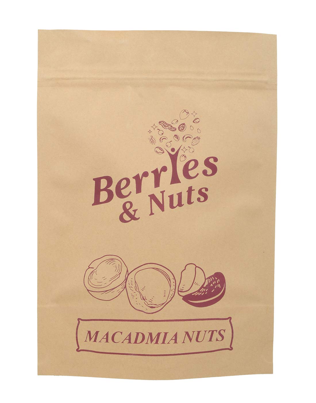 Berries And Nuts Premium Jumbo Macadamia Nuts | Macadamia Nut Kernels | 1 Kg