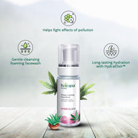 Hampa Hemp Foaming Facewash150ml, for Gentle, Mild & Hydrating Cleansing, Doesn't Dry Out Your Skin, for All Skin Types, with Hemp, Aloe Vera, Cucumber and Hyaluronic- No toxins