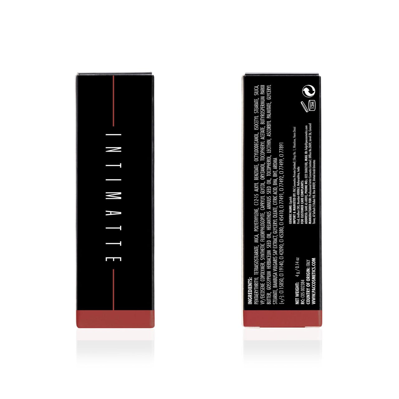 PAC Intimatte Lipstick (Red Craze)