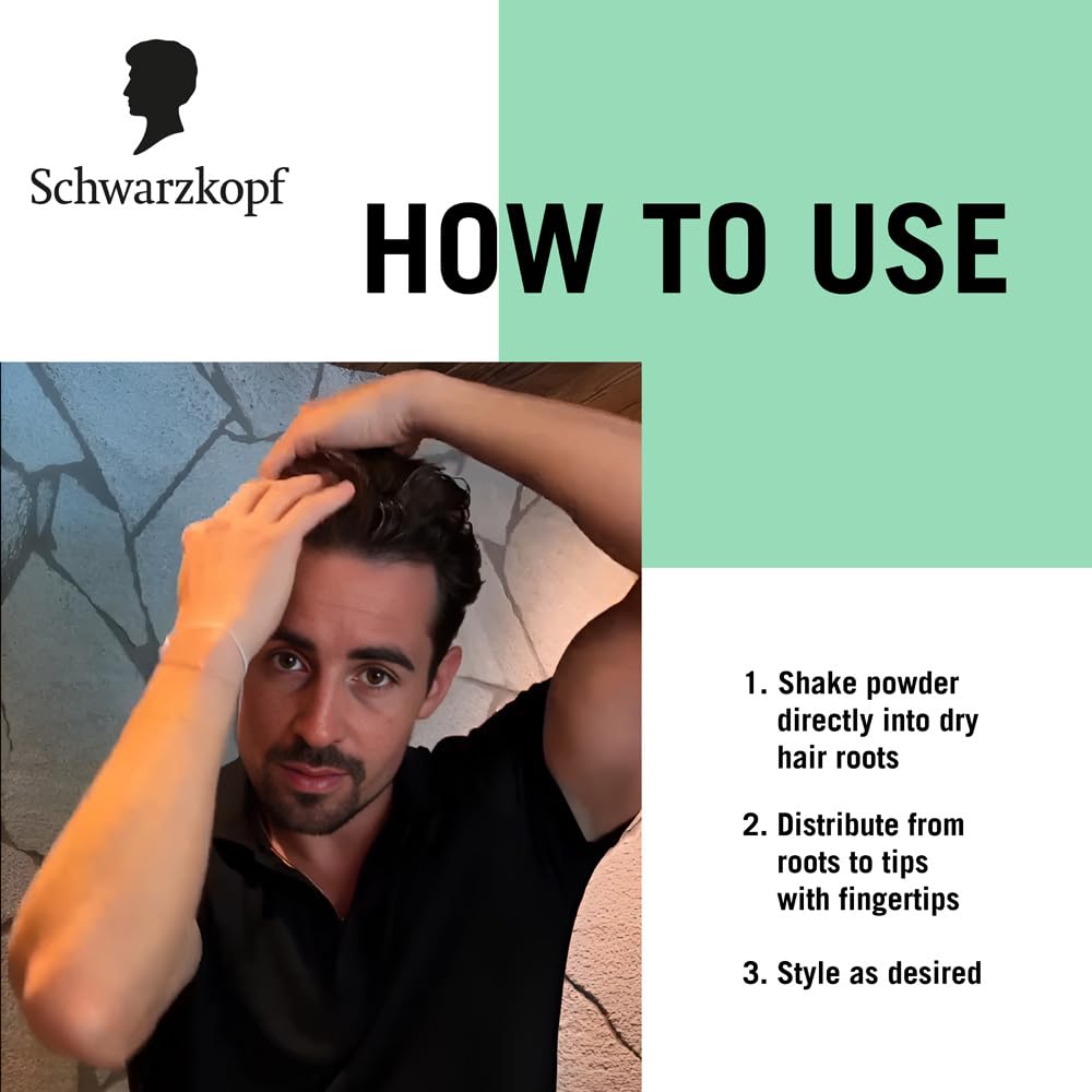 Schwarzkopf TAFT Instant Hair Styling Volume Powder For Fuller Volume And Thickness, Lasts 24 Hours Without Stickiness And Residues | For All Hair Type - 10 Grams