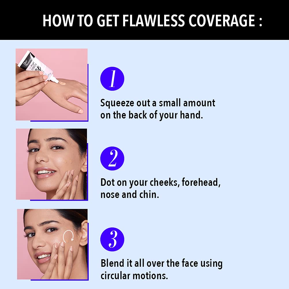 Blue Heaven Bb Full Coverage Matte Cream For All Skin Types- Blush, 201, 30 Gm, Pack Of 2