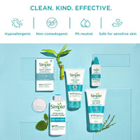 Simple Daily Skin Detox Ultra-light Liquid Moisturiser 60ml | For 24 Hr Hydration & Matte Look | For Oily, Pimple-Prone & Spot-Prone Skin