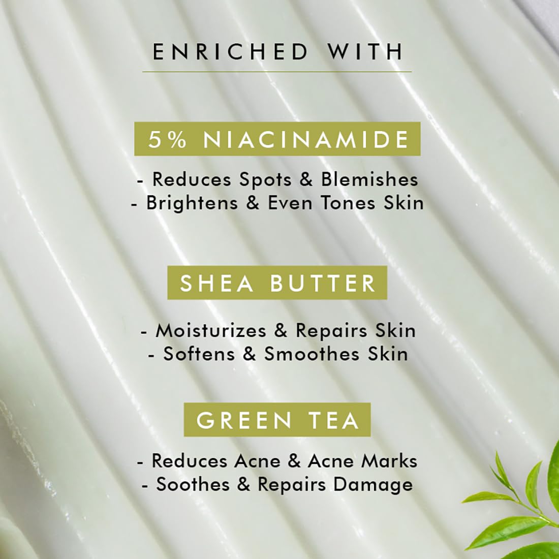 mCaffeine Deep Moisturizing Green Tea & 5% Niacinamide Serum Body Lotion | All Season Moisturizer for Body with Niacinamide Serum | Non-Sticky Body Lotion for Women & Men