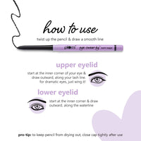 Plum Eye-Swear-By Kohl Kajal | Deep Black Kajal Pencil | Matte Finish | Smudge Proof & Waterproof | Makeup 0.35g (Pack of 2)