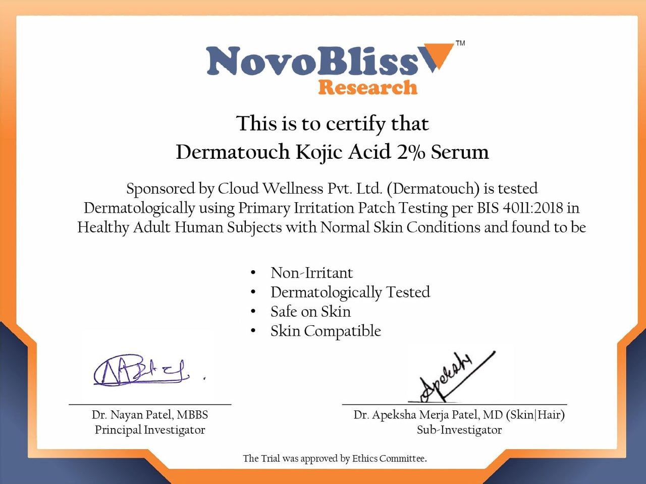 DERMATOUCH Kojic Acid Serum 2%| Best For Hyperpigmentation & Uneven Skin Tone | For Both Men & Women