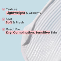 Glamveda Rice & Ceramide Moisturizer Skin Barrier Building & Nourishing | For Fine Lines Wrinkles, Age Spots & Hyperpigmentation | No Paraben, Sls | 50ml