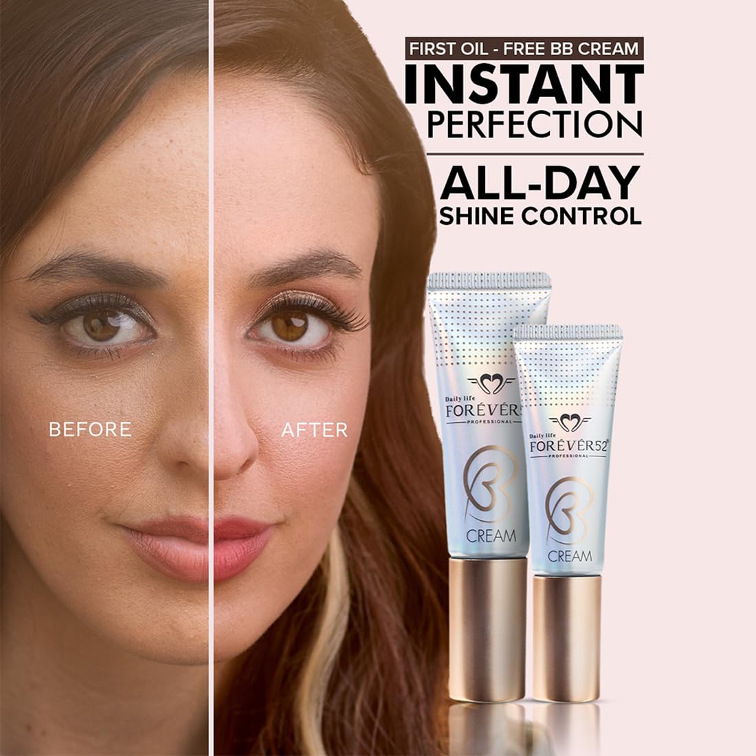 Daily Life Forever52 SPF50 BB Cream | 24Hours Long-lasting High Coverage | Enriched with Hyalorinic Acid, 2% Niacinamide (Cool dark-002)