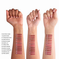 Kiro Non-Stop Airy Matte Liquid Lipstick - Cinnamon Nude (Brown Pink), 5ml | Super-Pigmented, Long-Lasting, hydrating | Waterproof, Smudge-Proof, Lightweight | Infused with Avocado & Apricot Oil