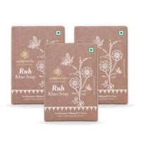 Ashpveda Ayurvedic Khus & Aloevera Bath Soap Herbal Cleanser, Gentle Skin Care, Natural Scent, Nourishing Bathing Bar for Skin Refreshment and Rejuvenation (100gm) (Pack of 3)