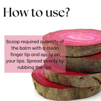 EcoBerry Beetroot Lip Balm, Natural Pink Lips Dry, Chapped Lips, Moisturizing, Conditioning, Natural SPF, Free from Mineral Oil, Preservative, Paraben, Veg 8g
