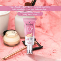 POND'S BB+ Cream, Instant Spot Coverage + Light Make-up Glow, Ivory 30g