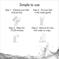 Dr.Rashel Jasmine Peeling Mask for Cracked Feet | Dead Skin Remover | Heel Peel Pedicure | At Home Foot Care | Lavender | Exfoliant Foot Crack Mask with Moisturising Agents