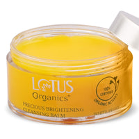 Lotus Organics+ Precious Brightening Cleansing Balm | 100% Organic White Peony | Sulphate & Paraben Free | All Skin Types | 50g
