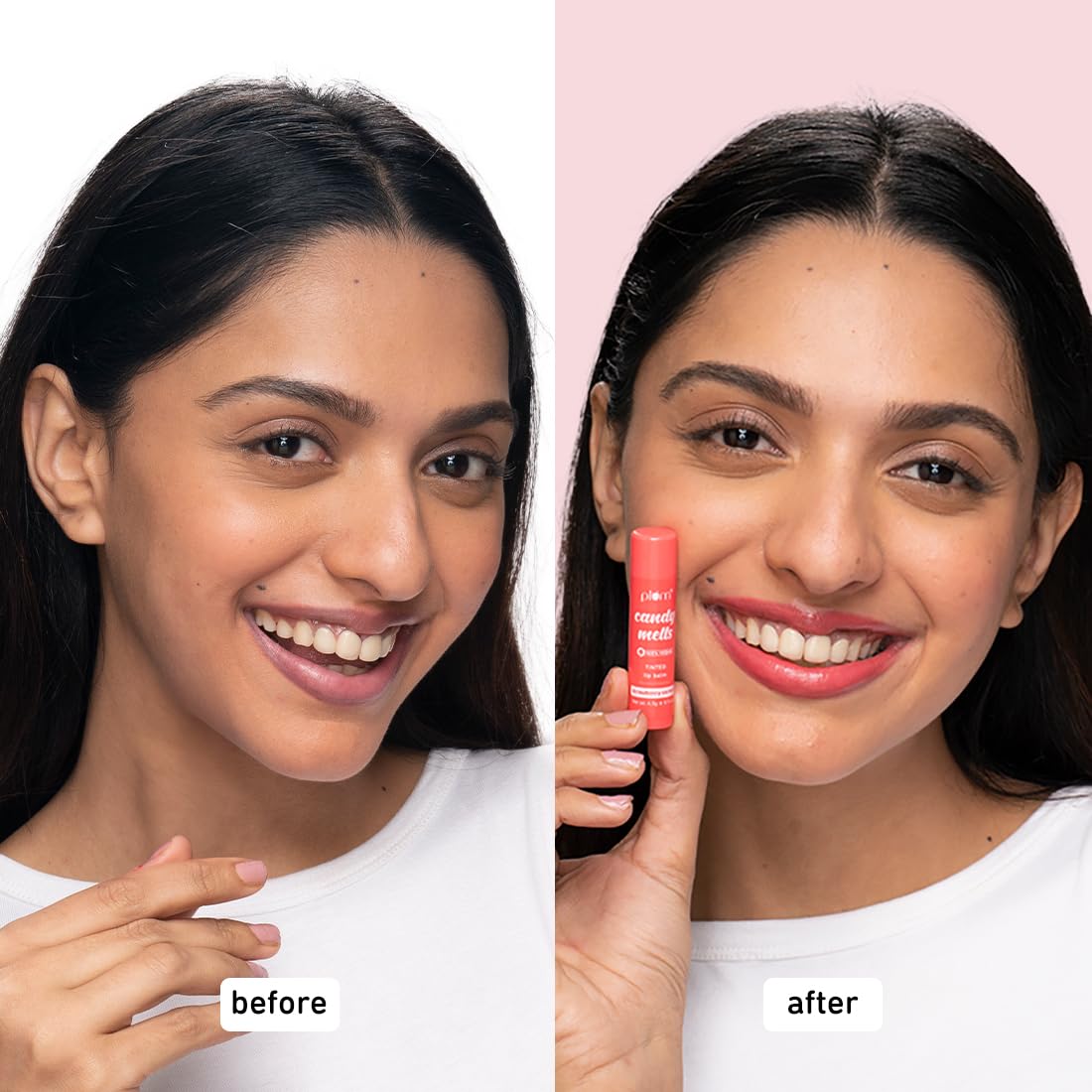 Plum Candy Melts Strawberry Sorbet Tinted Lip Balm | Moisturizes & Nourishes | Hydrates Dry & Chapped Lips | 100% Vegan | 4.5g