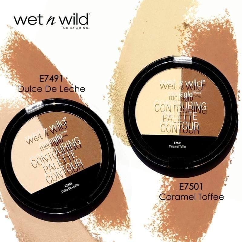 Wet n Wild Megaglo Contouring Palette (Contour), Dulce De Leche, Contouring Powder Face Kit | Flawlessly Sculpted Face Paraben & Cruelty-12.5g