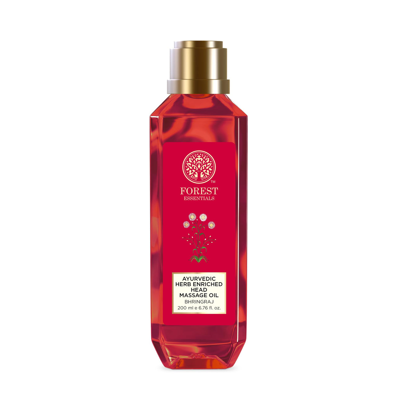 Forest Essentials Ayurvedic Bhringraj Head Massage Oil For Stronger, Thicker Hair | Helps Reduce Dandruff and Dry Scalp | Promotes Hair Regrowth | Reduces Hair Fall | Cold Pressed & Natural