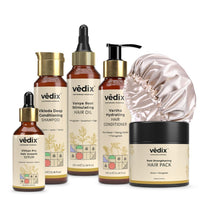 Vedix Customised Ayurvedic Hair Care Combo for Dry- Frizzy Hair & Dry Scalp | 6 Product Combo