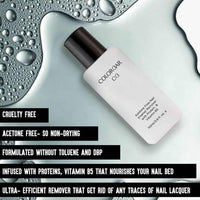 Colorbar Nail Polish Remover, 110ml | Nourishes nail | Acetone free | Infused with Vitamin B-5 | Gentle Nail Paint Remover