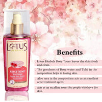 Lotus Herbals Rosetone Rose Petals Facial Skin Toner | 100 ml